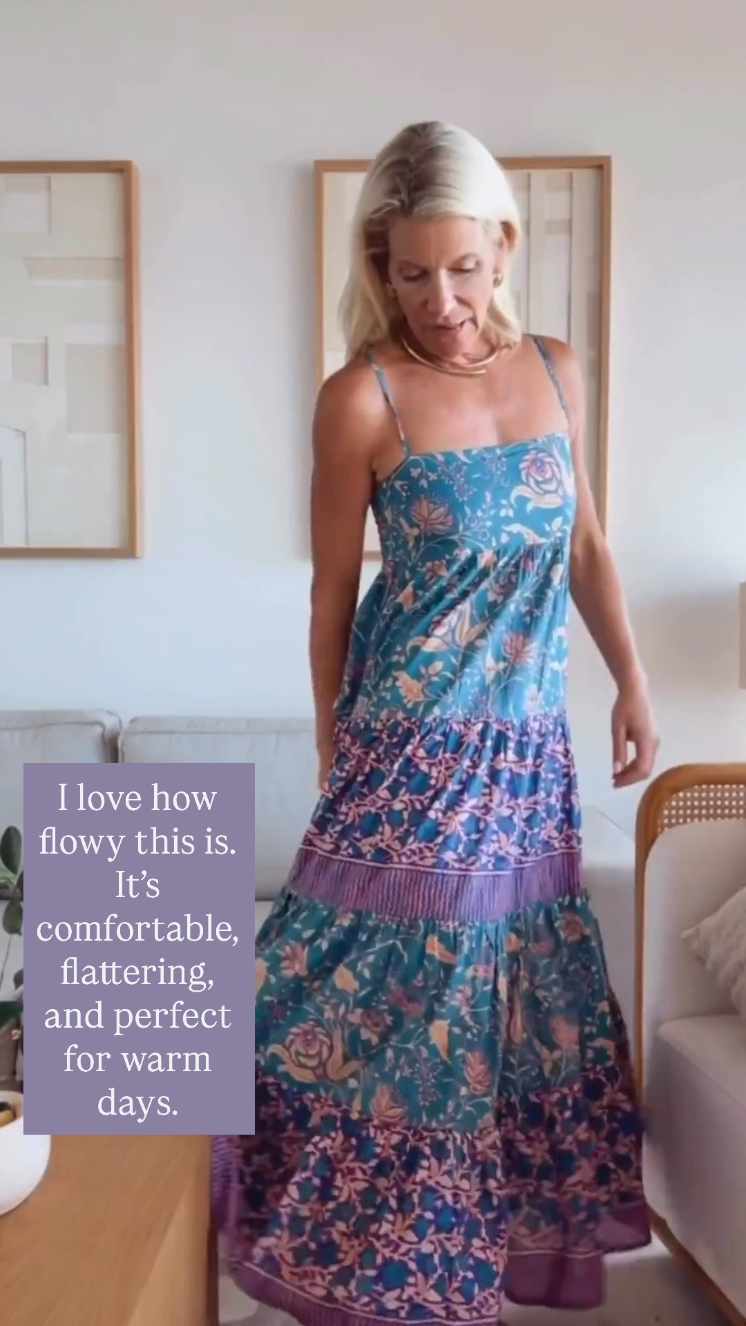 Effortless maxi dress with a soft floral pattern for warm weather days.

#LTKootd #LTKSaleAlert #LTKOver40