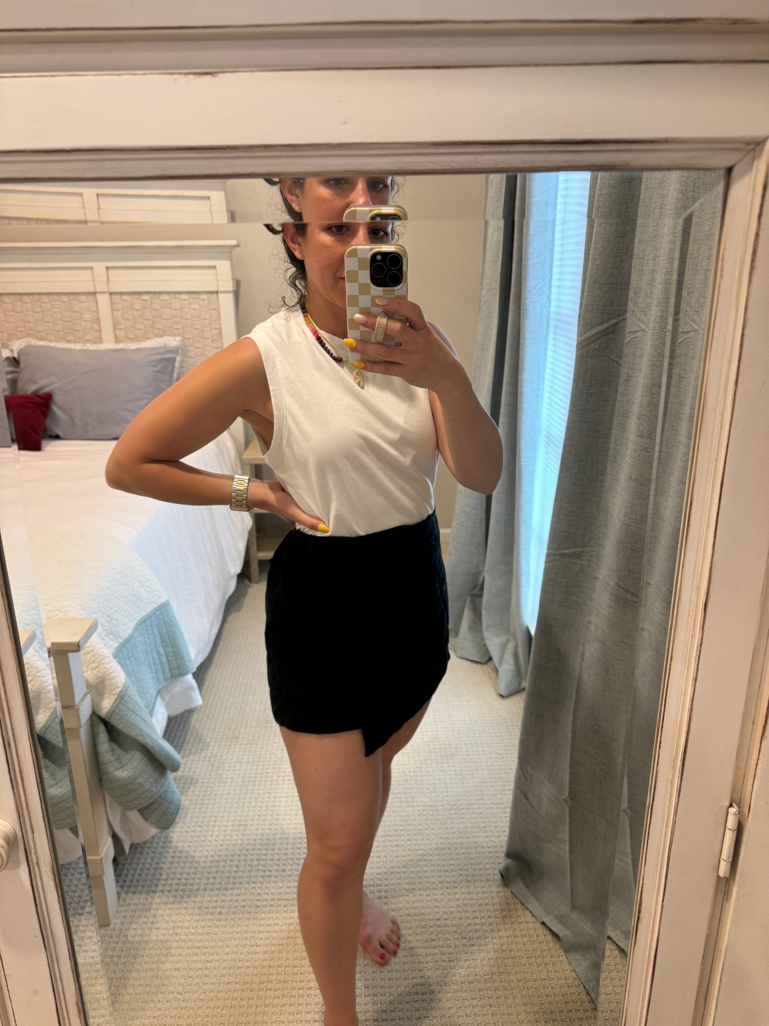 Obsessed with this cute linen skort! I have a small. 

#LTKStyleTip #LTKFindsUnder50