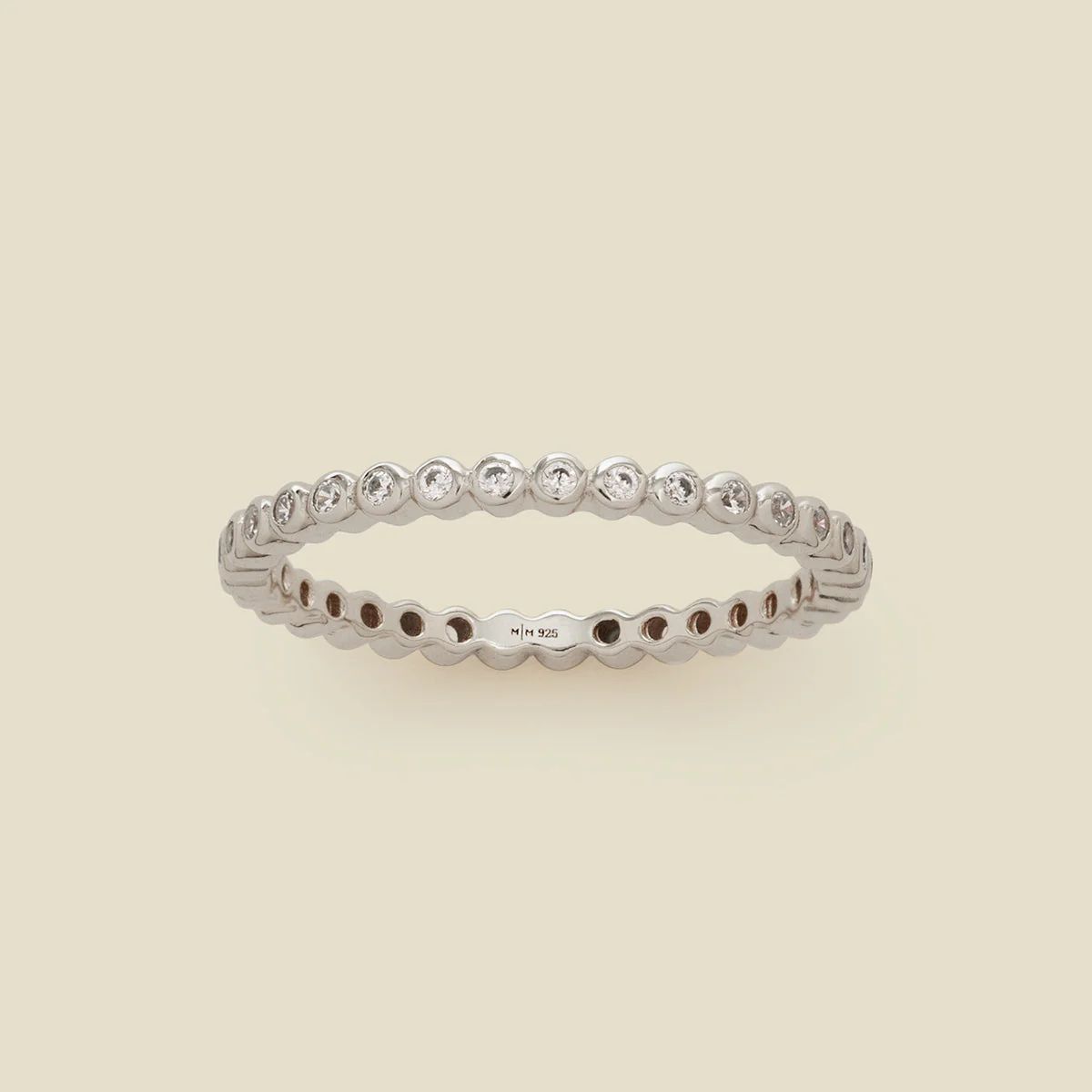 CZ Poppy Eternity Band Ring | Made by Mary (US)