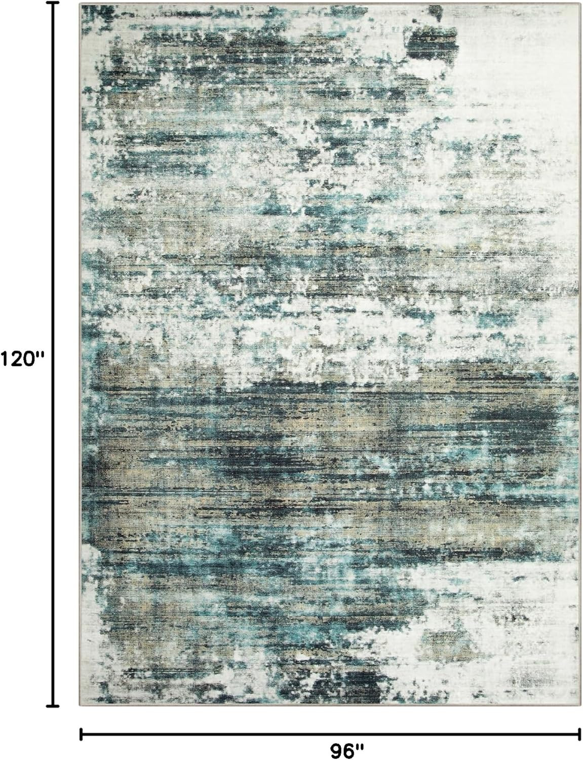 8x10 Area Rugs Washable Rug: Large Modern Abstract Living Room Rug Soft Anti-Skid Thin Carpet Ind... | Amazon (US)