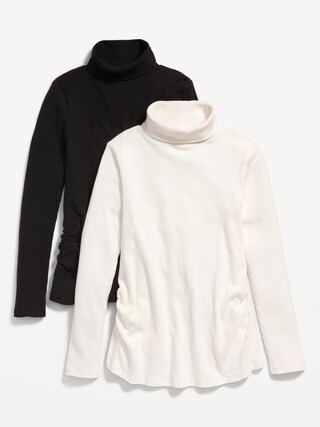Maternity Rib-Knit Turtleneck 2-Pack | Old Navy (US)