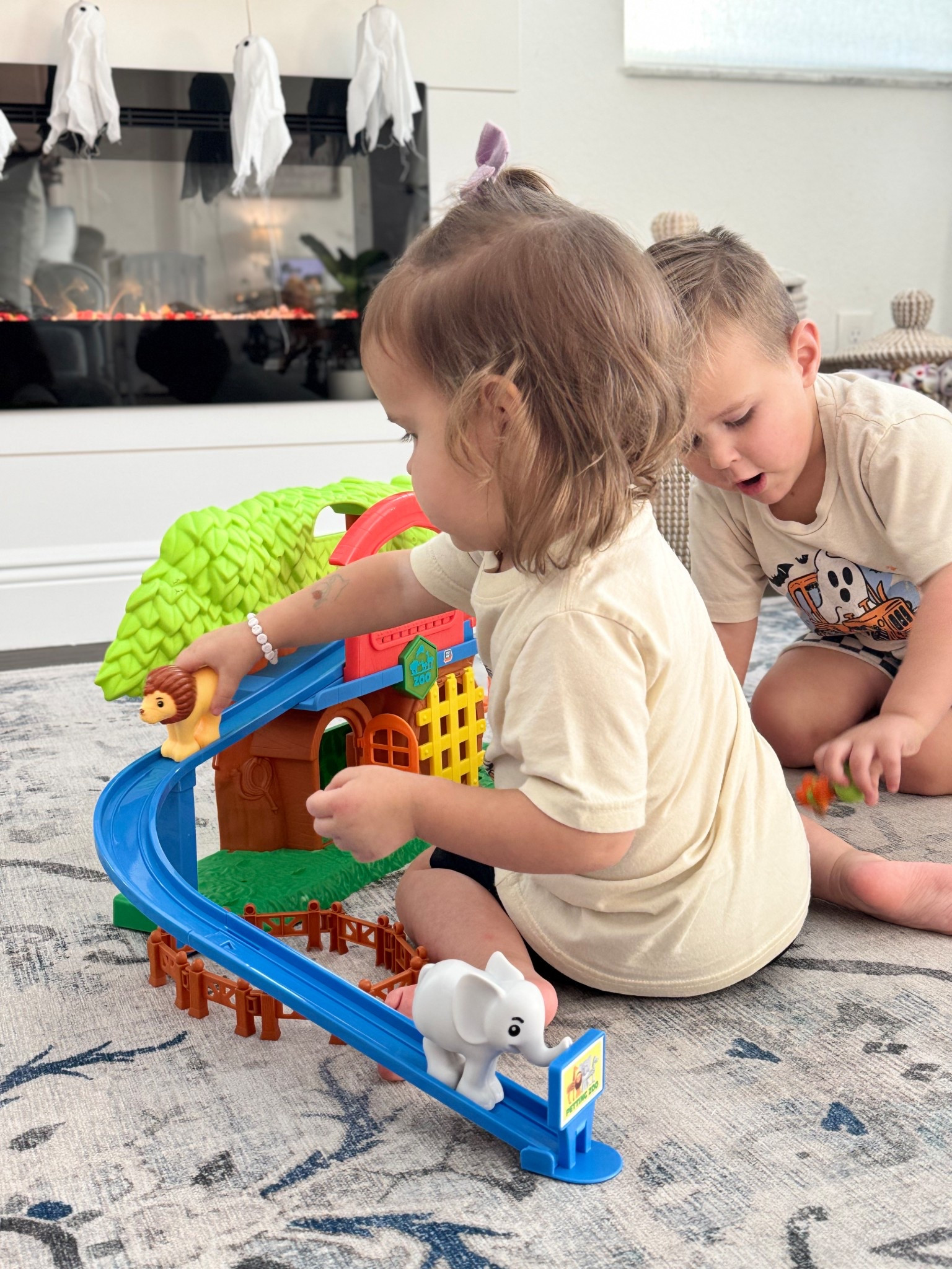 One of our fav $14 toys! Animals move down the ramp by themselves they can be pushed around in the zoo truck! So fun with working sounds 

#LTKHoliday #LTKKids #LTKGiftGuide