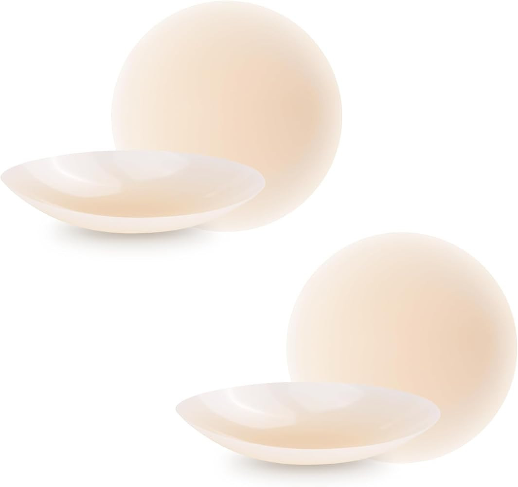 Nipple Covers Non Adhesive Silicone Nipple Pasties for Women Reusable, Invisible Nipple Covers No... | Amazon (US)