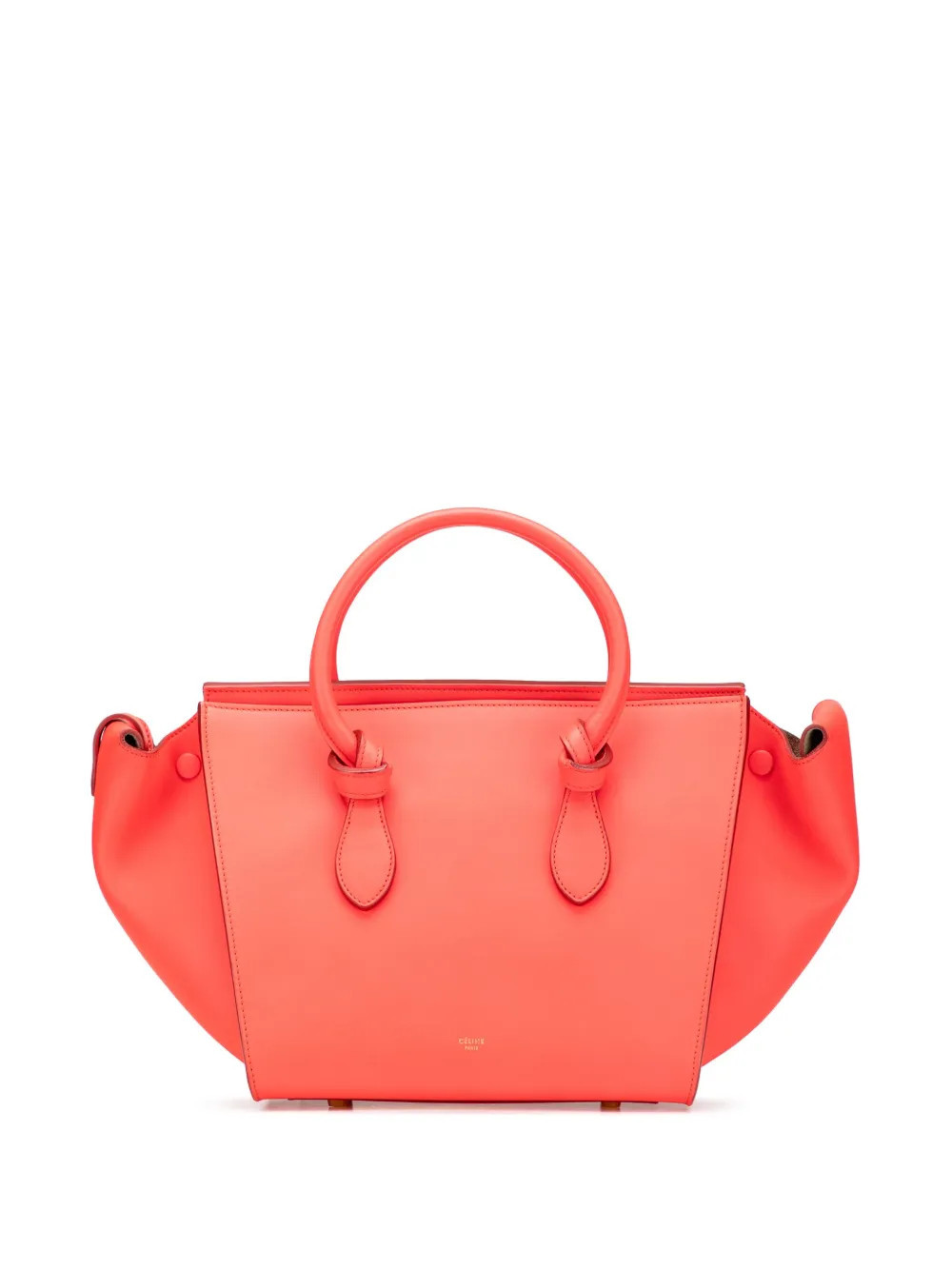Celine Pre-Owned 2015 Medium Smooth Calfskin Tie Knot tote bag - Orange | Farfetch Global