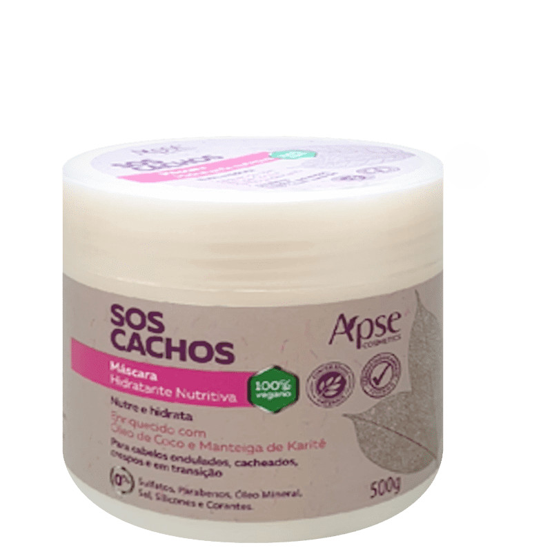 Apse Cosmetics SOS Cachos
        
            
                 - Máscara Hidratante Nutritiva ... | Beleza Na Web (BR)