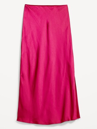 Satin Midi Slip Skirt for Women | Old Navy (US)
