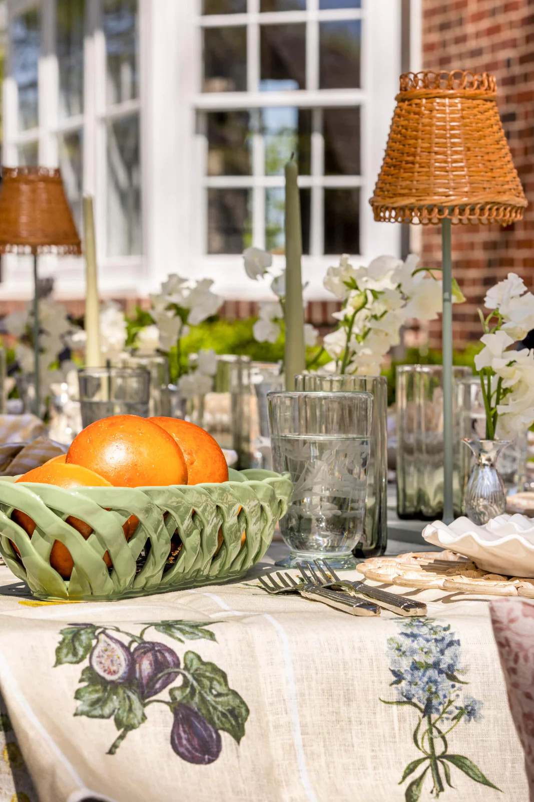 Petite Rattan Garden Lampshade | Brooke & Lou | Brooke and Lou