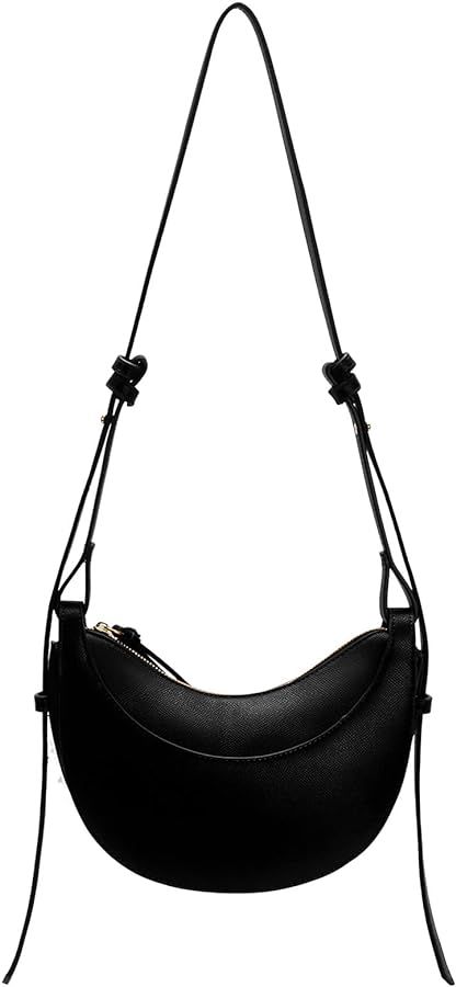 Leather Bag for Women, Designer Shoulder Bags, Sling Crossbody Bag Purse Casual Dumpling Hobo Bag | Amazon (US)
