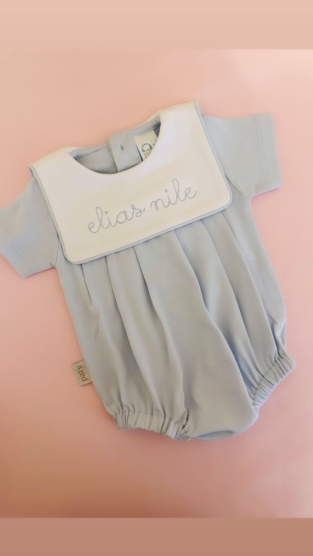 Paty / Boy Monogram Bubble / Personalized Baby Shower Gift / Twin Boy / Coming Home Outfit / Newb... | Etsy (US)