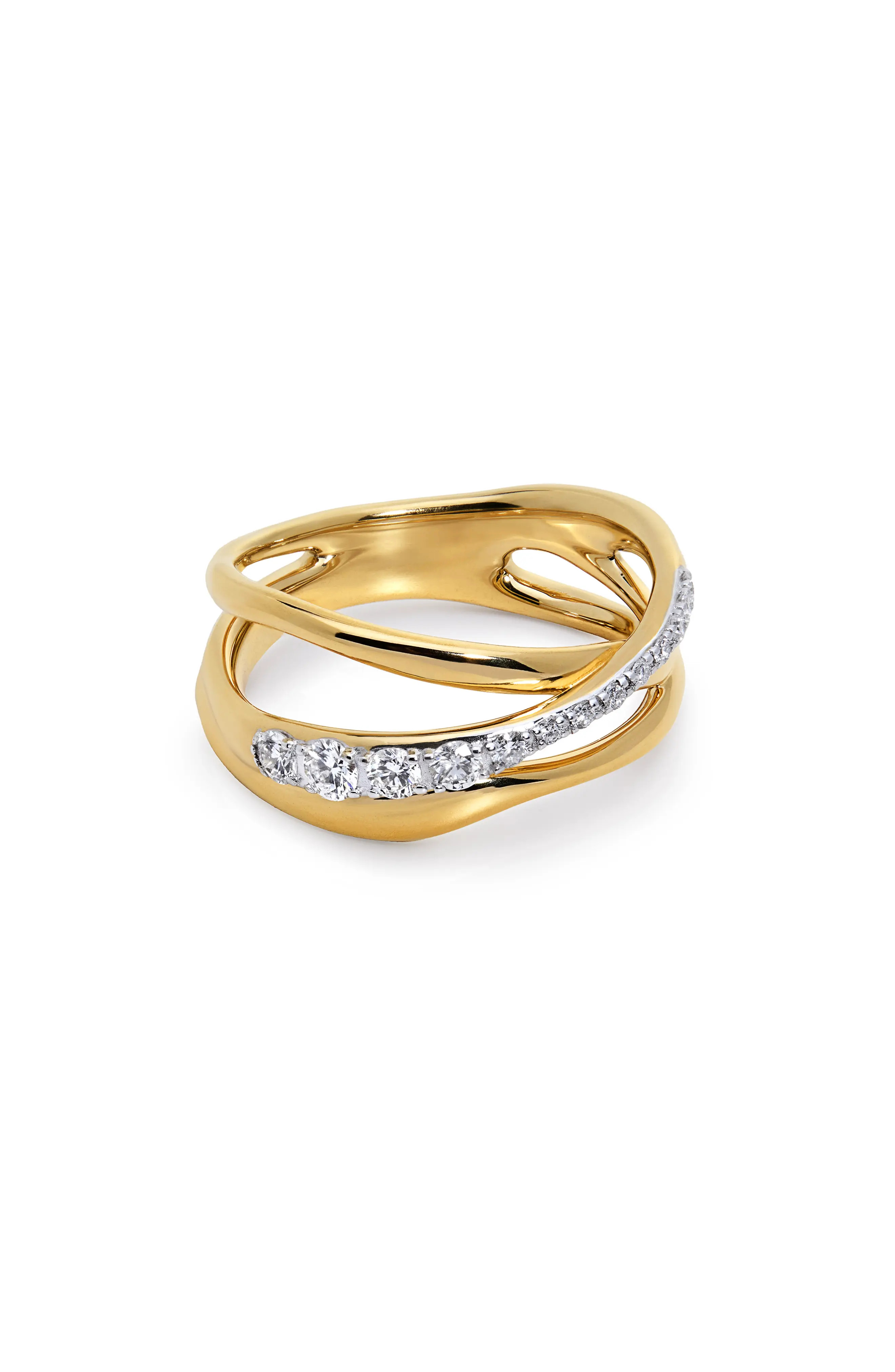 Nura Lab Grown Diamond Crossover Ring (Women) | Nordstrom | Nordstrom