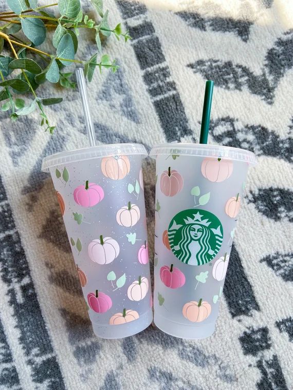 Fall Starbucks cold cup . Boho Fall cup . Halloween reusable | Etsy | Etsy (US)