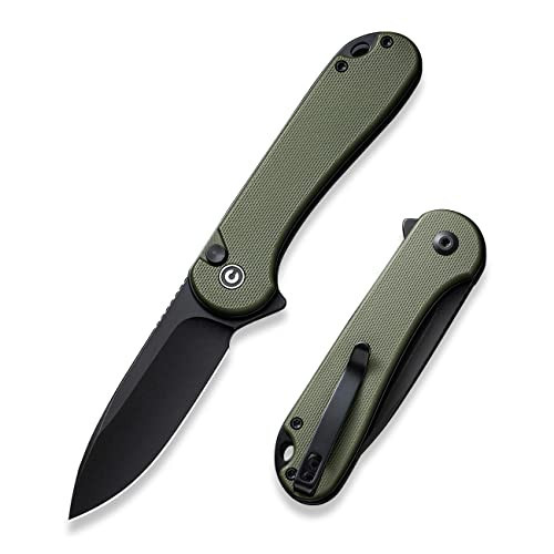 CIVIVI Elementum II Pocket Folding Knife, 2.96" Nitro-V Steel Blade G10 Handle Utility Knife with Deep Carry Pocket Clip for Camping Hiking Hunting C18062P-3 | Amazon (US)