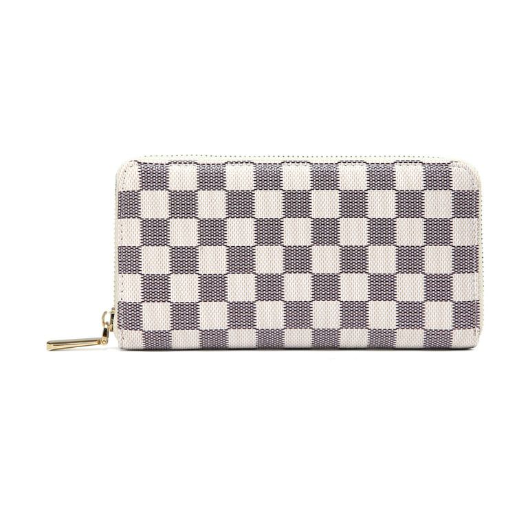 Daisy Rose Women’s Check Zip Around Wallet and Phone Clutch - RFID Blocking with Card Holder Or... | Walmart (US)
