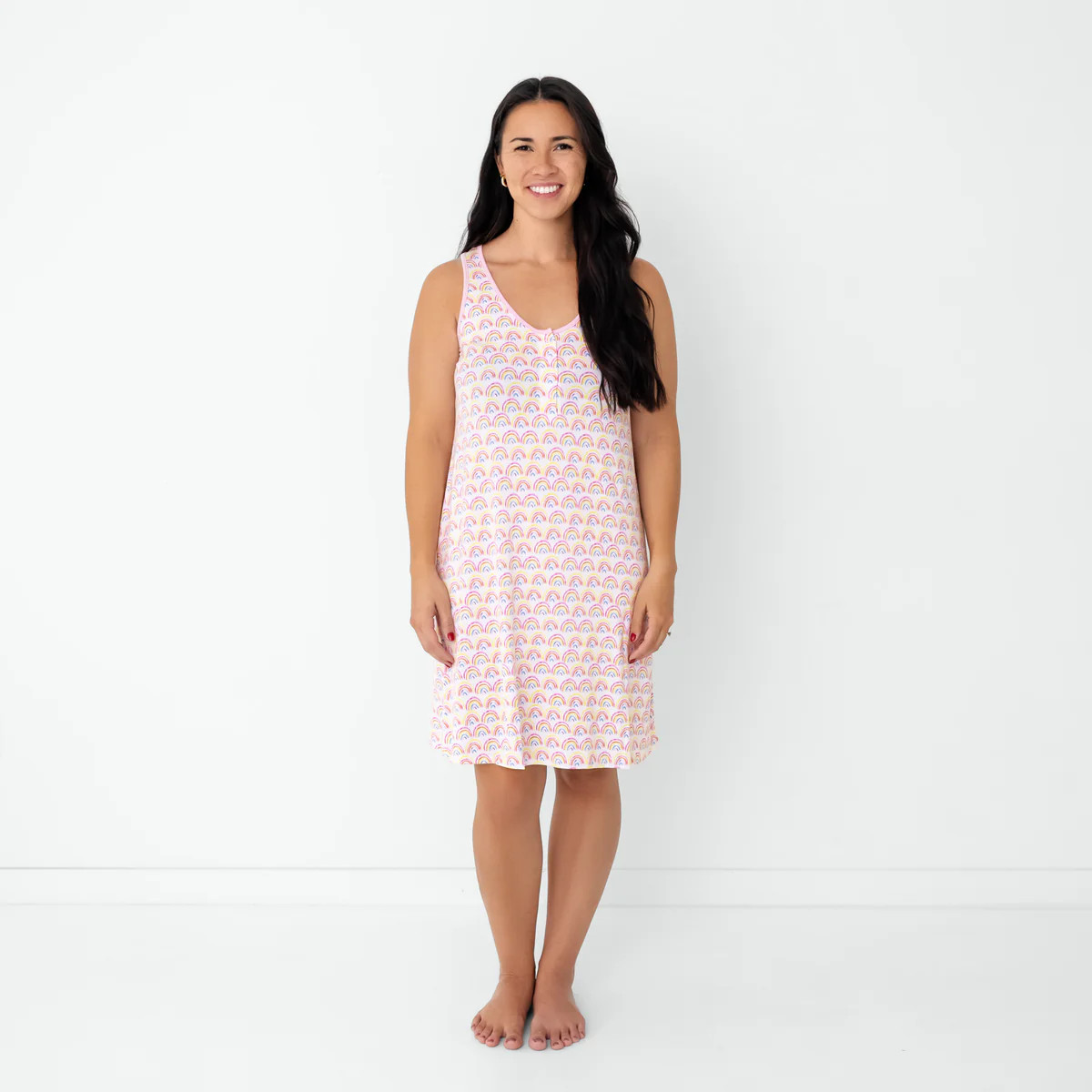 Pastel Rainbows
        Women's Sleeveless Nightgown | Little Sleepies