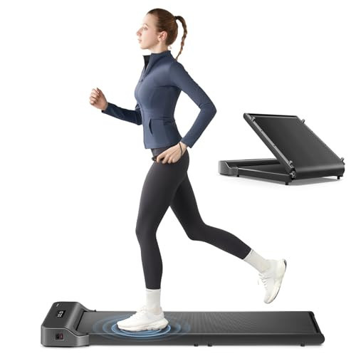 WALKINGPAD Z1 Walking Pad, Folding Under Desk Treadmill for Home Office with 242lb Capacity, 2 in 1 Portable Treadmill for Walking and Jogging Remote Control in LED Display (Gray) (Gray) | Amazon (US)
