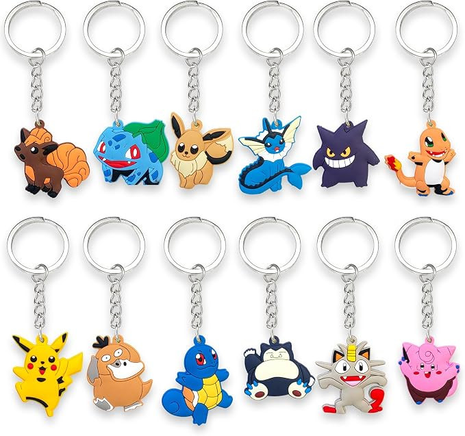 Ryskamcine Cartoon Keychain for Kid Party Favor, Cute Key Chain Accessories for Backpack Handbag ... | Amazon (US)