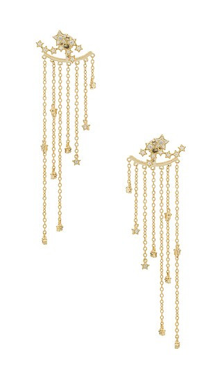 SHASHI Star Cluster Earrings in Yellow Gold from Revolve.com | Revolve Clothing (Global)