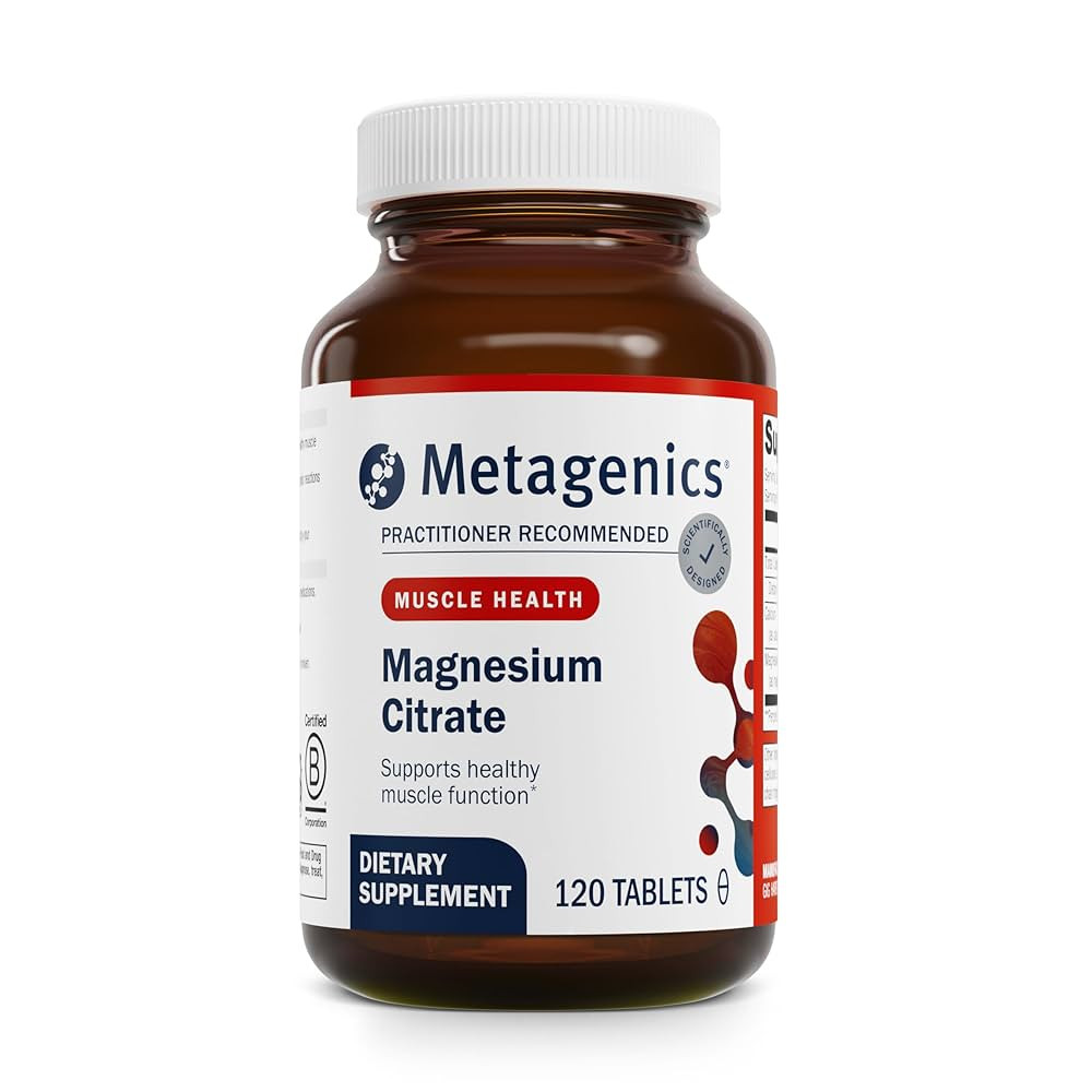 Metagenics Magnesium Citrate - 300 mg Magnesium & 60 mg Calcium Supplement - with Chelated Minera... | Amazon (US)