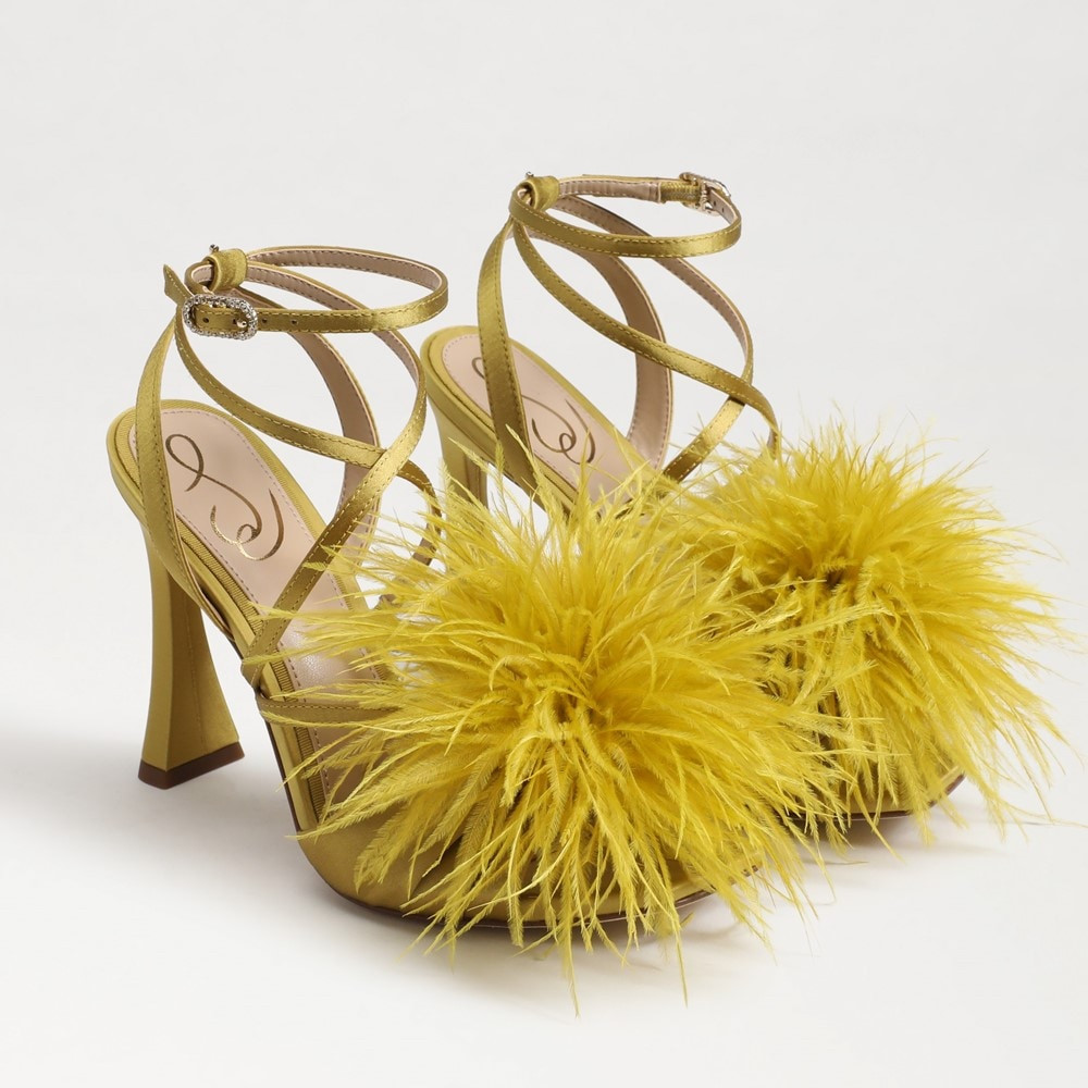 Sam Edelman Layton Feather Strappy Heel | Women's Heels | Sam Edelman