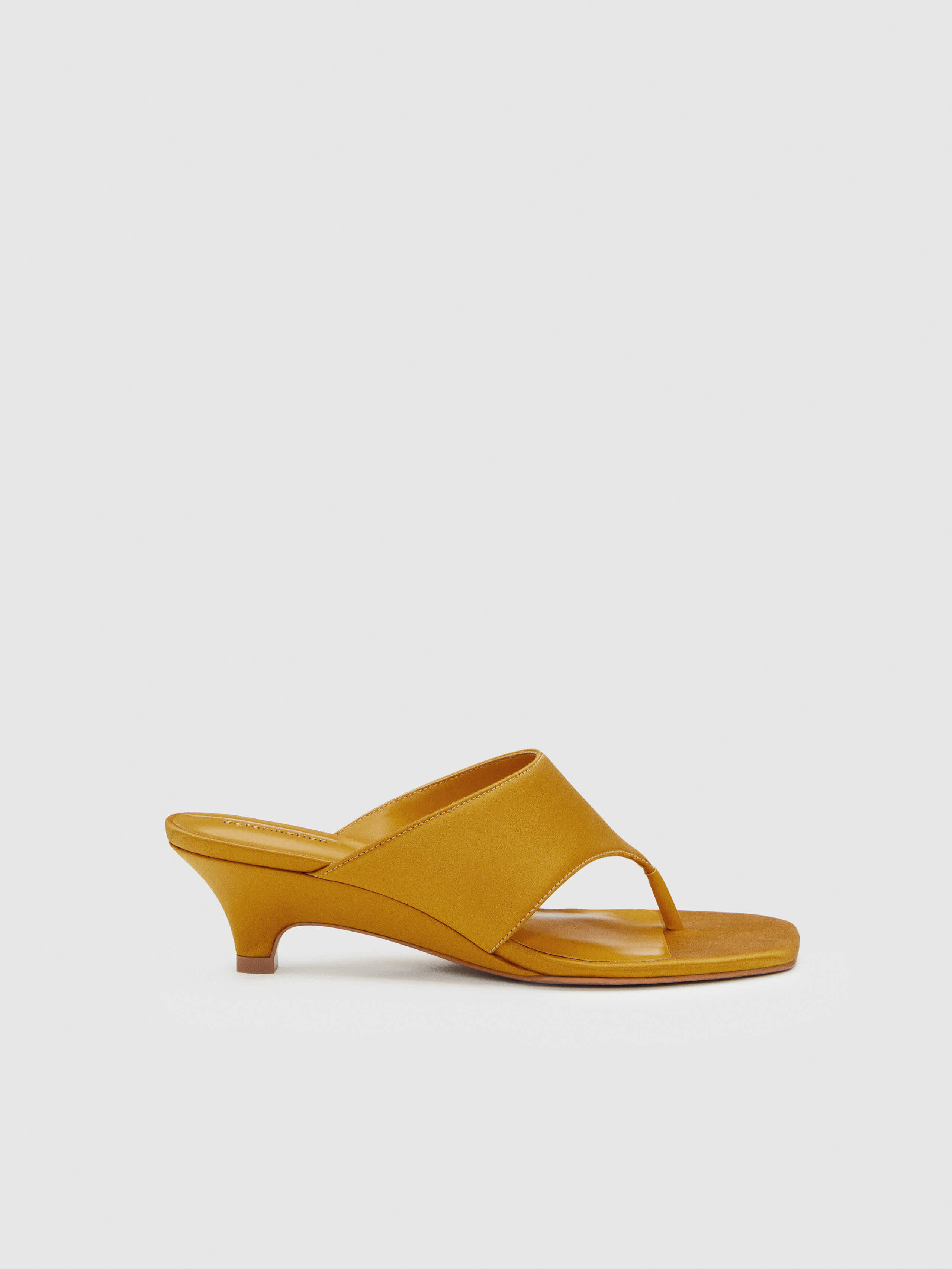 Reformation Sherlyn Wedge Thong Yellow 9.5 | Reformation (Global)