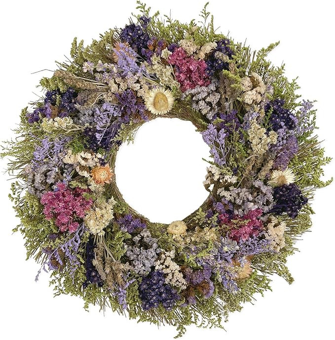 ANDALUCA 20" Natural Botanicals & Dried Flowers Wreath (Spring Floral) | Amazon (US)