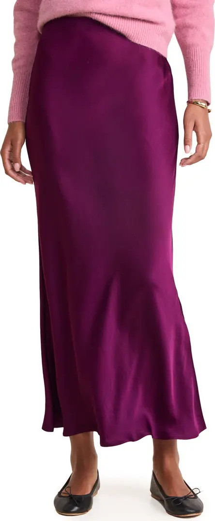 Satin Midi Slip Skirt | Nordstrom Rack