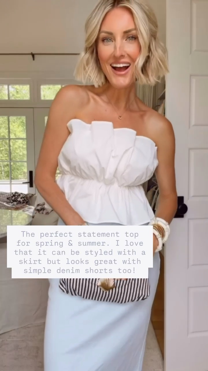 How cute is this statement top?! So many ways to style all season long! The price point is amazing! Wearing S.

Loverly Grey, Amazon find, Amazon fashion, strapless statement top, spring fashion, spring outfit ideas

#LTKootd #LTKSeasonal