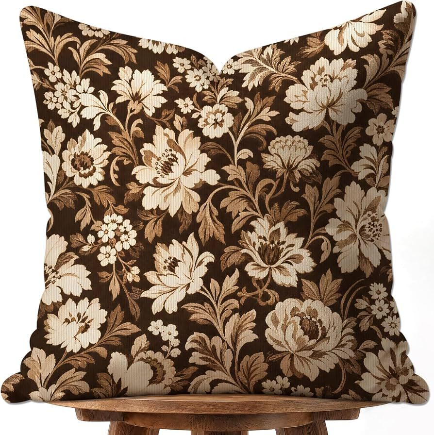 Vintage Throw Pillow Cover,French Floral Pattern Decorative Pillow Covers | Amazon (US)