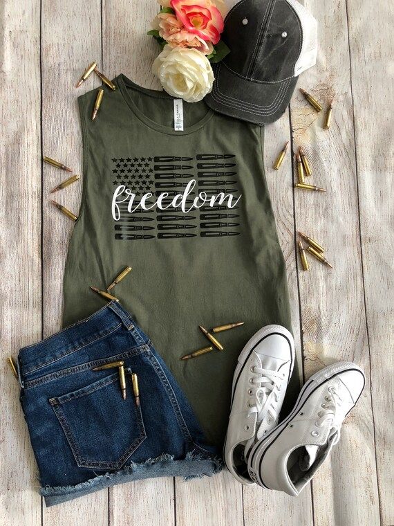 Freedom Shirt, Proud to be American, Freedom Tank Top, Bullet Tank Top, Women's Patriotic Shirt, ... | Etsy (US)