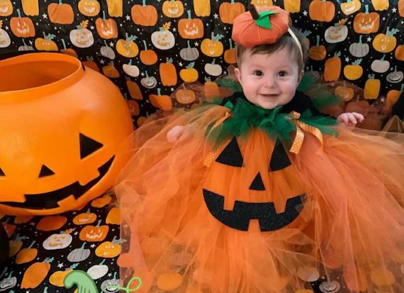 Adorable Tulle Pumpkin Costume Perfect for Babies and - Etsy | Etsy (US)
