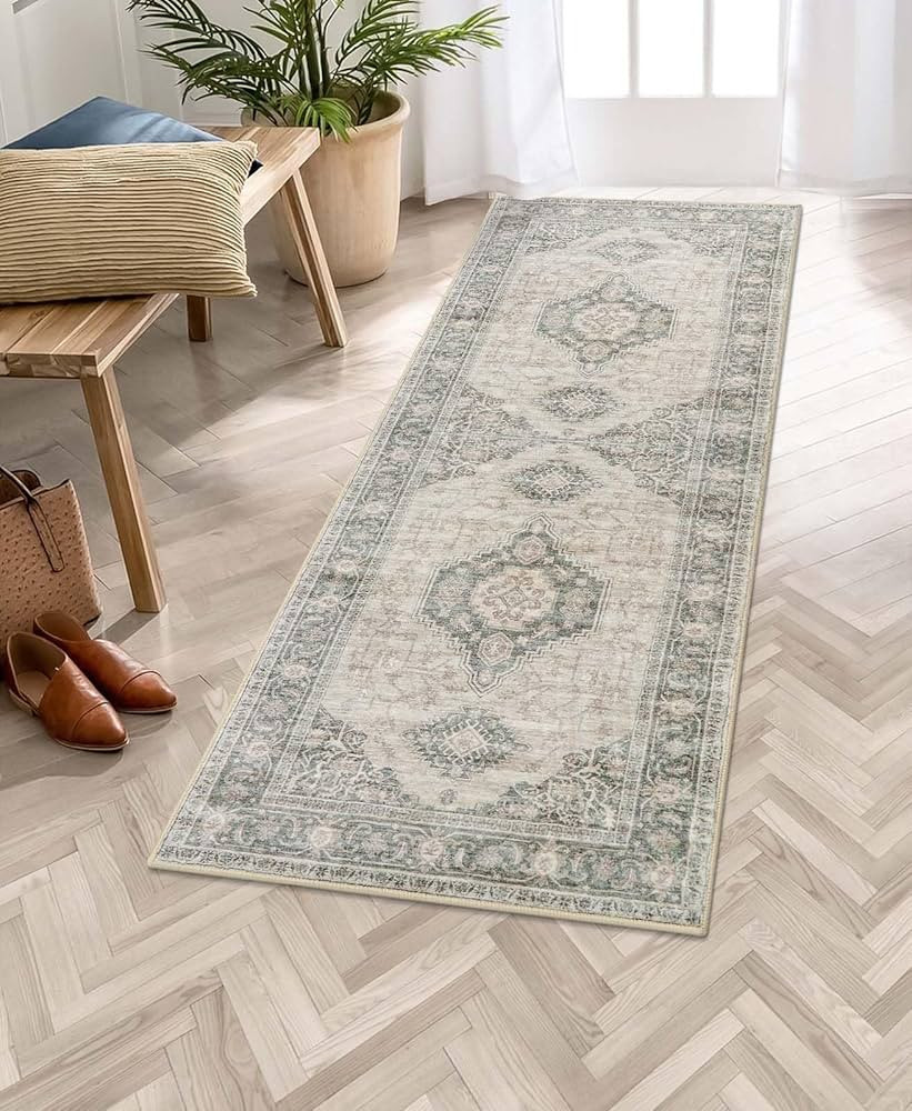 Lahome Oriental Kitchen Runner Rug - 2x6 Washable Rug Runners for Hallway 6 Feet Non Slip, Retro ... | Amazon (US)