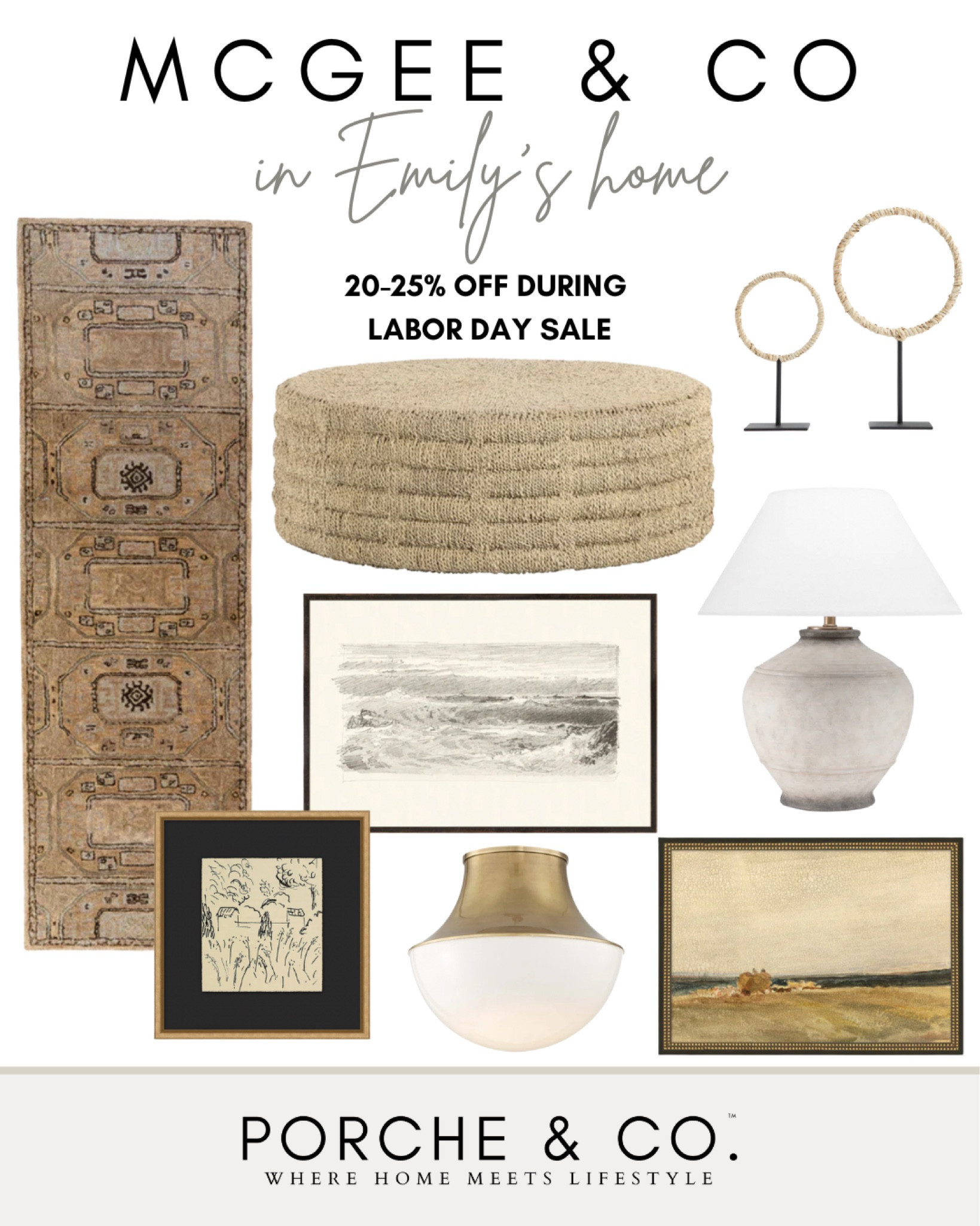 Up to 25% off McGee & Co! These are some of my favorite items that I have in my home that are currently on sale for such good prices! Home decor, McGee & Co, framed art, woven coffee table 

#LTKhome #LTKsalealert #LTKstyletip