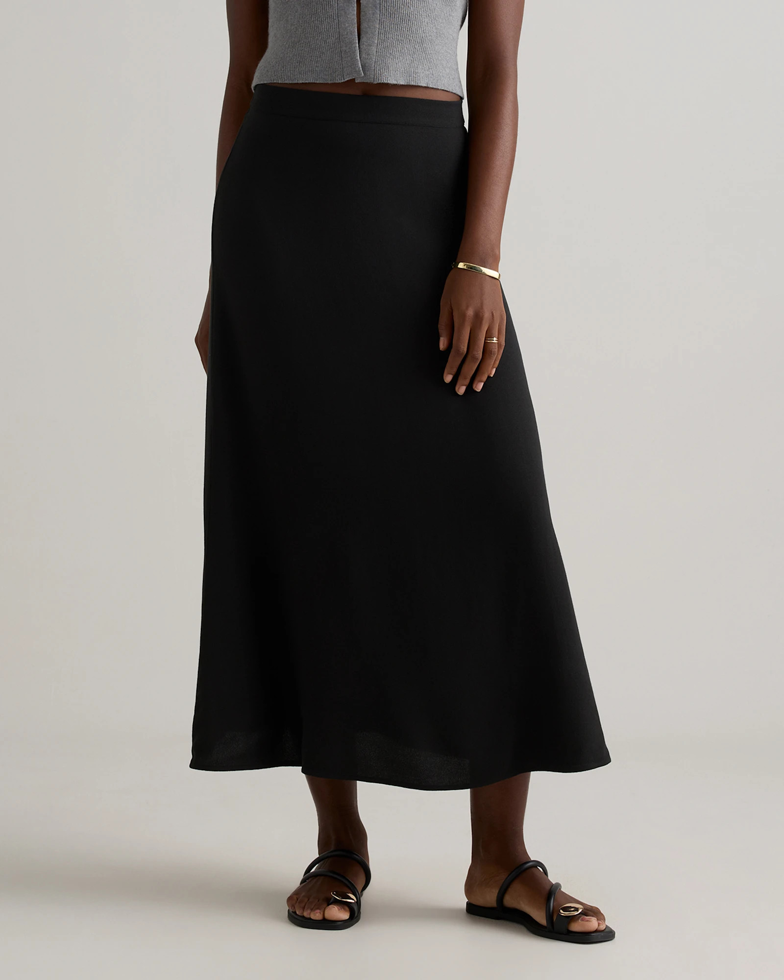 Lightweight Crepe Slip Skirt | Quince