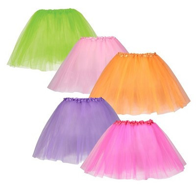 Dress Up America Tutu Pack for Girls - 5 pack Tutu Set - Pink, Hot Pink, Purple, Green and Orange | Target