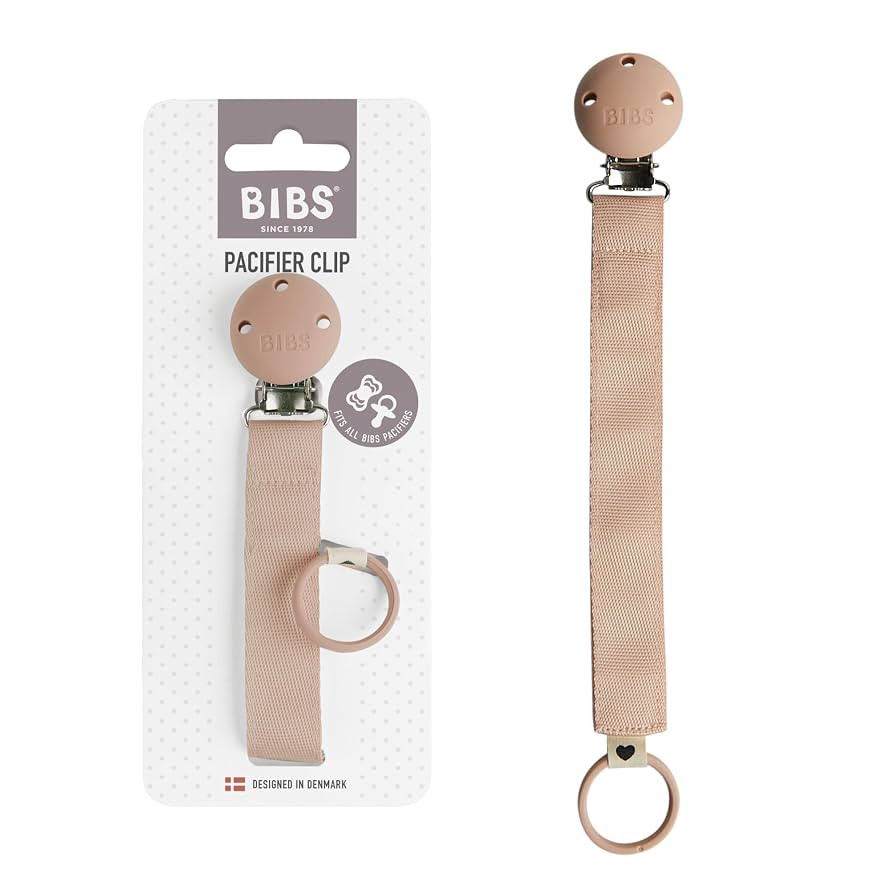 BIBS Pacifier Clip Ribbon - Blush | Amazon (CA)