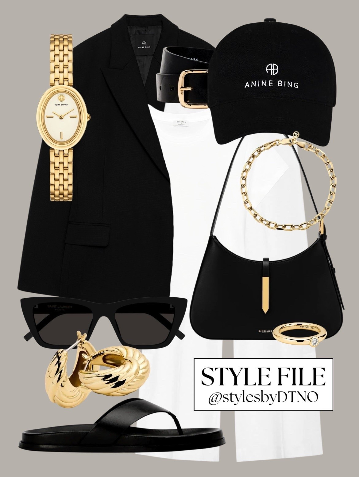 Styling a black Anine Bing blazer with a Aritzia t shirt, white tailored trousers, Tony Bianco leather sandals, and a DeMellier Tokyo shoulder bag (affordable alternatives are listed below)

Tags: Spring Outfit, Minimalist Fashion, OOTD, Capsule Wardrobe 2026, What To Wear, Elevated Casual, Neutral Fashion, Look For Less, Outfit Inspo, Style Guide, Effortless Chic, High Street Fashion, Quiet Luxury Style, Everyday Outfit,

#LTKootd #LTKSeasonal #LTKSaleAlert