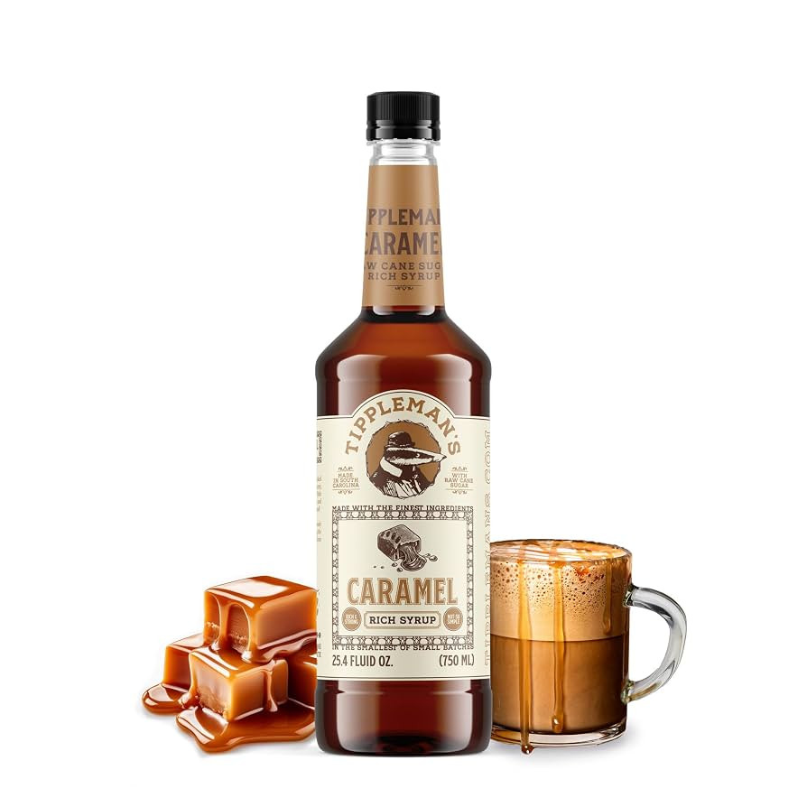 Tippleman's Caramel Coffee Syrup - Rich Flavor for Hot or Iced Drinks, Latte, Tea, Espresso, Capp... | Amazon (US)