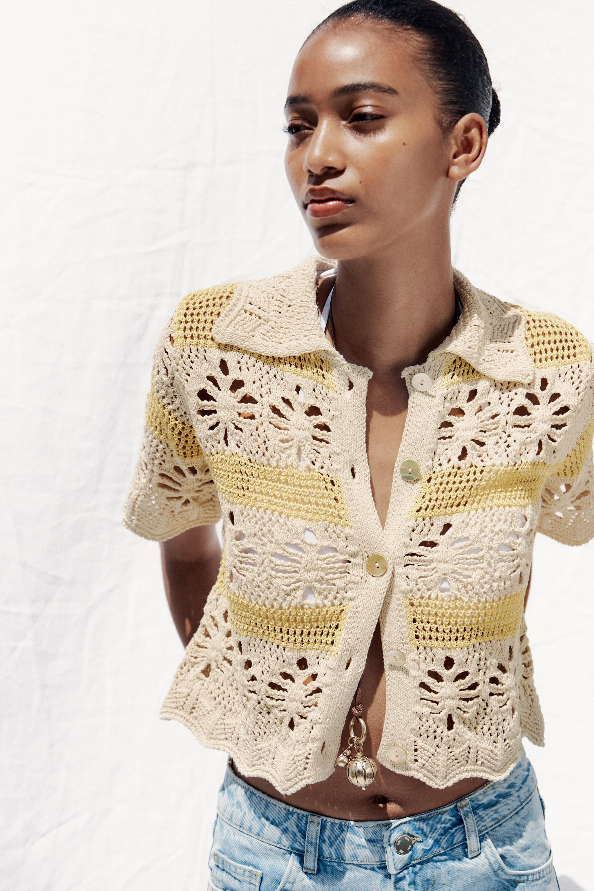 POINTELLE KNIT TOP | Zara US