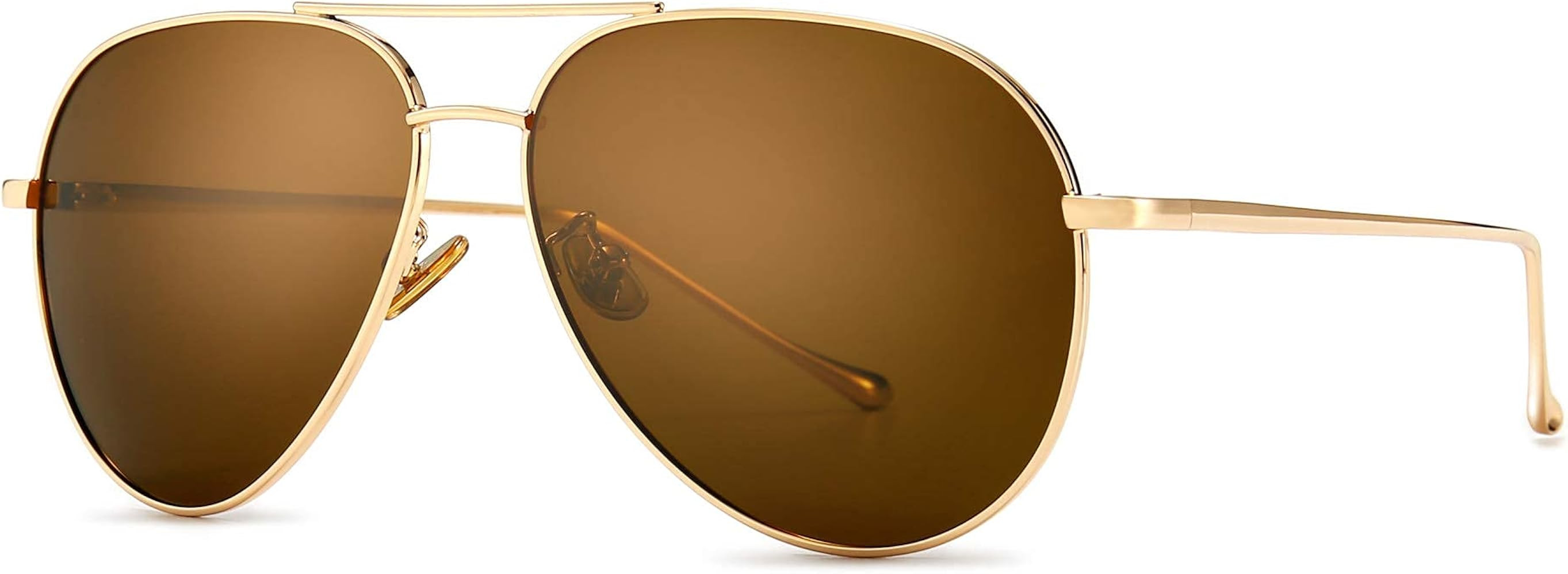 SUNGAIT Women's Lightweight Oversized Aviator Sunglasses - Mirrored Polarized Lens Classic Style | Amazon (US)
