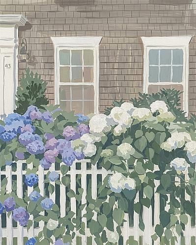 Hydrangea House  by Madison Phipps  on Artfully Walls | Artfully Walls