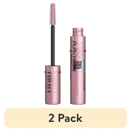 (2 pack) Maybelline Lash Sensational Sky High Waterproof Mascara Makeup, Brownish Black, 0.2 fl. oz. | Walmart (US)