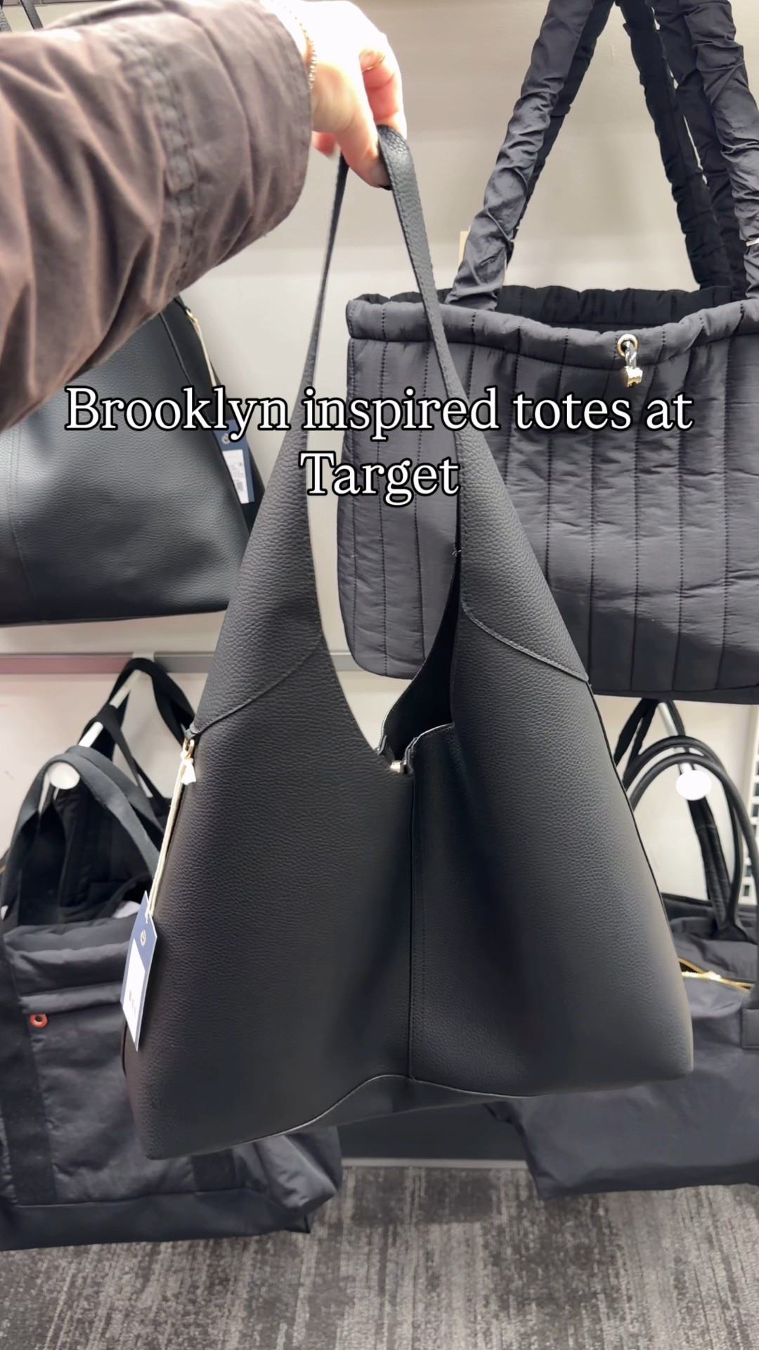 Coach Brooklyn inspired totes at target! Such a great option if you want the test the bag out and see if you want the coach one or get the look for less