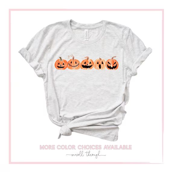 Pumpkin Shirt, Pumpkin Tee Shirt, Jack o Lantern, Thanksgiving Graphic Shirt, Fall Harvest, Cute ... | Etsy (US)