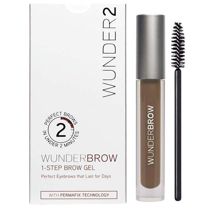 WUNDER2 WUNDERBROW Long Lasting Eyebrow Gel for Waterproof Eyebrow Makeup, Brunette Color | Amazon (US)