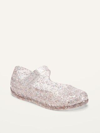 Glitter-Jelly Mary-Jane Flats for Toddler Girls | Old Navy (US)