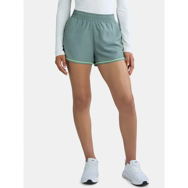 Athletic Works Women's and Women's Plus Piped Running Shorts, Sizes XS-4X | Walmart (US)