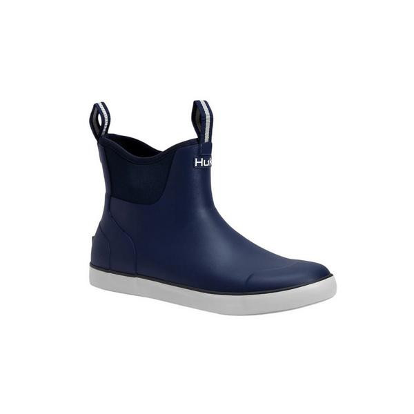 Men's Huk Rogue Wave Deck Boots Outdoor 12 Naval Academy | Scheels Sports