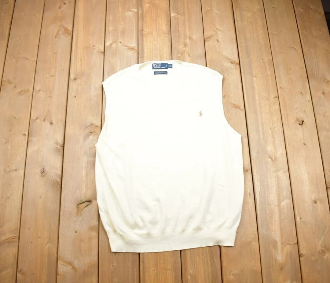 Vintage 1990s Polo Ralph Lauren Knit Sweater Vest / Vintage 90s Vest / Sweater Vest / Hand Knit /... | Etsy (US)