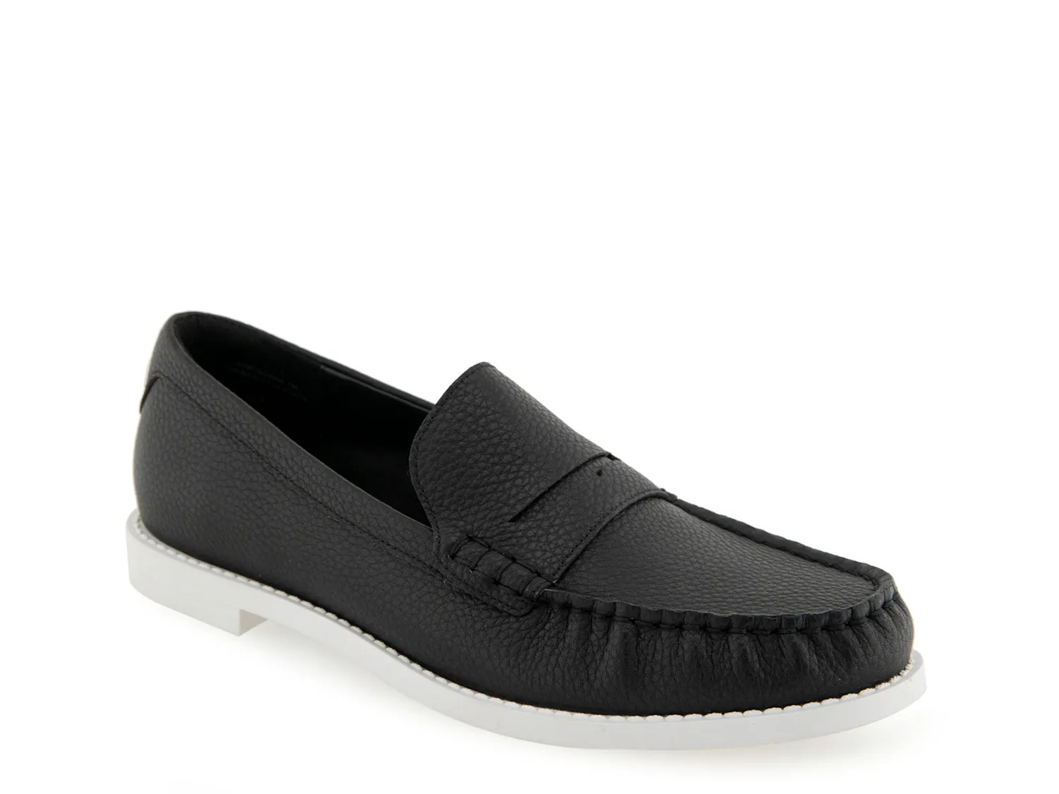Aerosoles Sienna Loafer | Women's | Black Pebbled Leather | Size 8 | Loafers | DSW