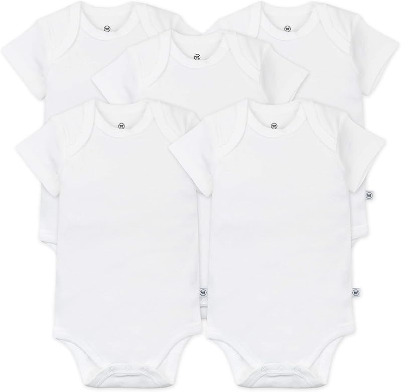 HonestBaby unisex-baby Organic Cotton Short Sleeve Bodysuits Multipack | Amazon (US)